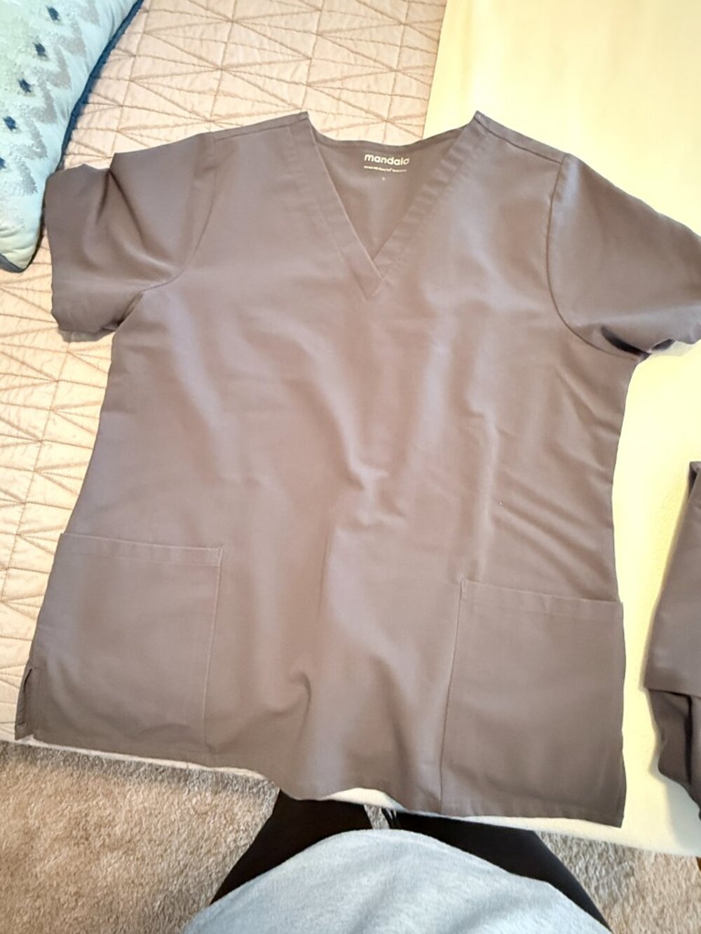 Mandala Grey Scrub set